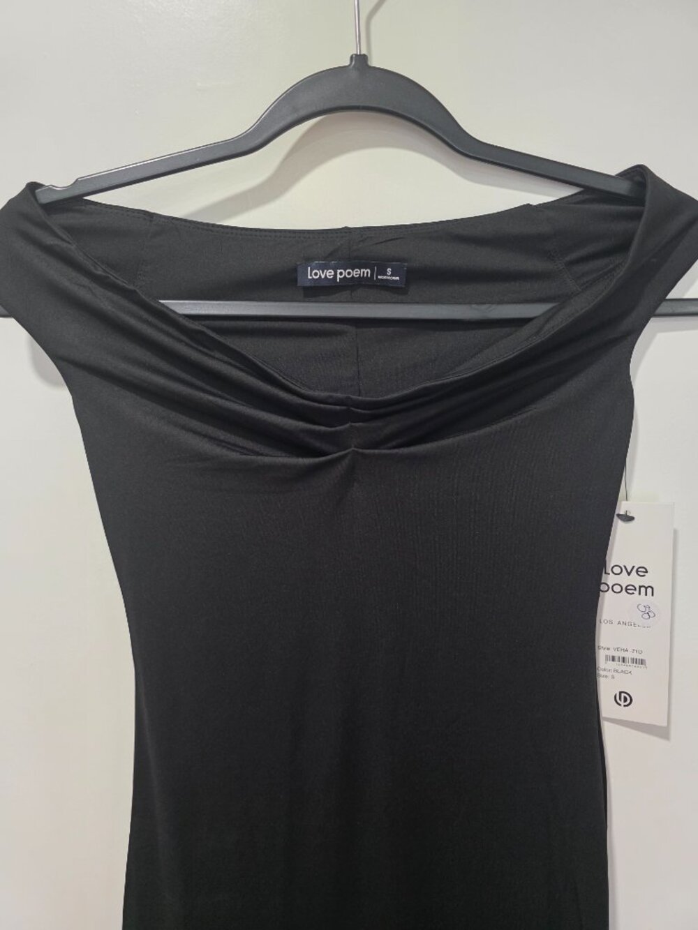 Black midi dress - Picture 2 of 3